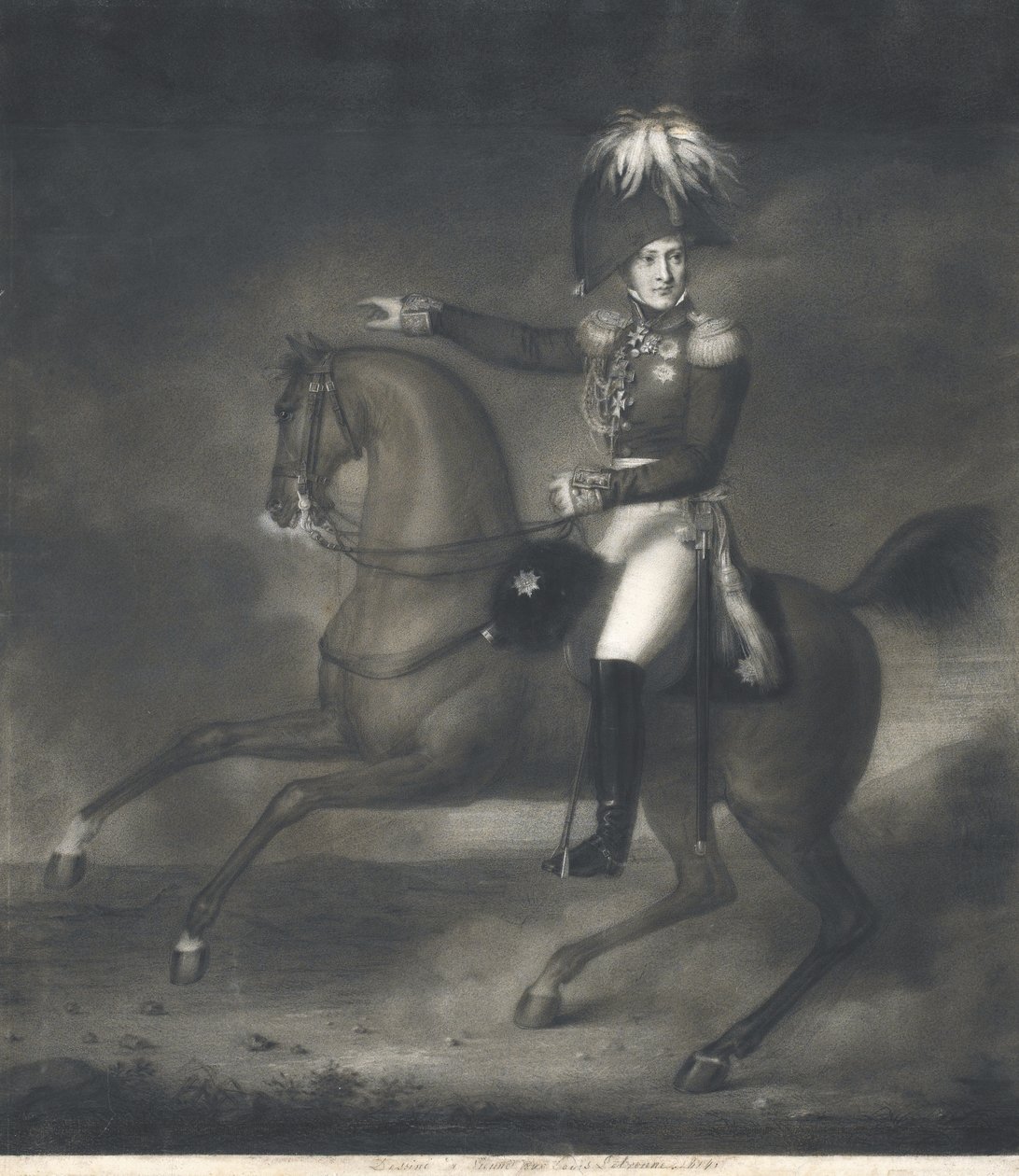 Portrait du comte Alexandre Ivanovitch Chernyshov 1786-1857 - Louis Rene Letronne
