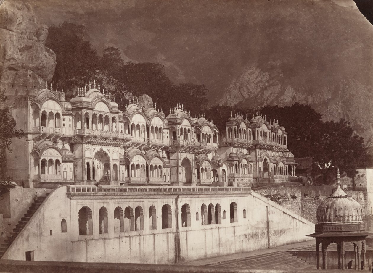 Temples du roi, Ulwar, années 1860 (photo) - Louis Rousselet