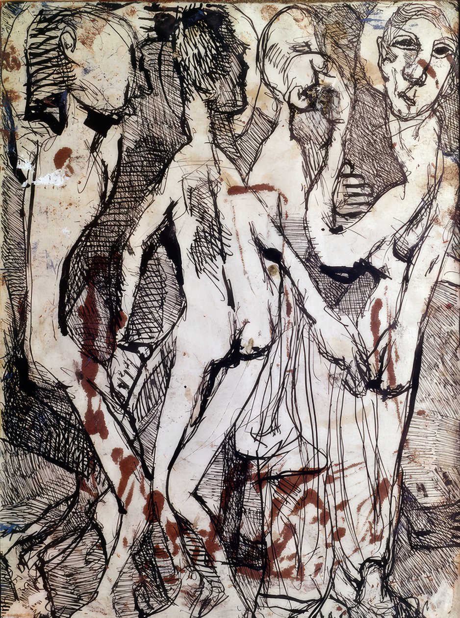 Composition avec personnages - Louis Soutter