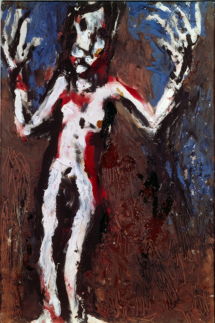 Personnage avec les bras levés - Louis Soutter