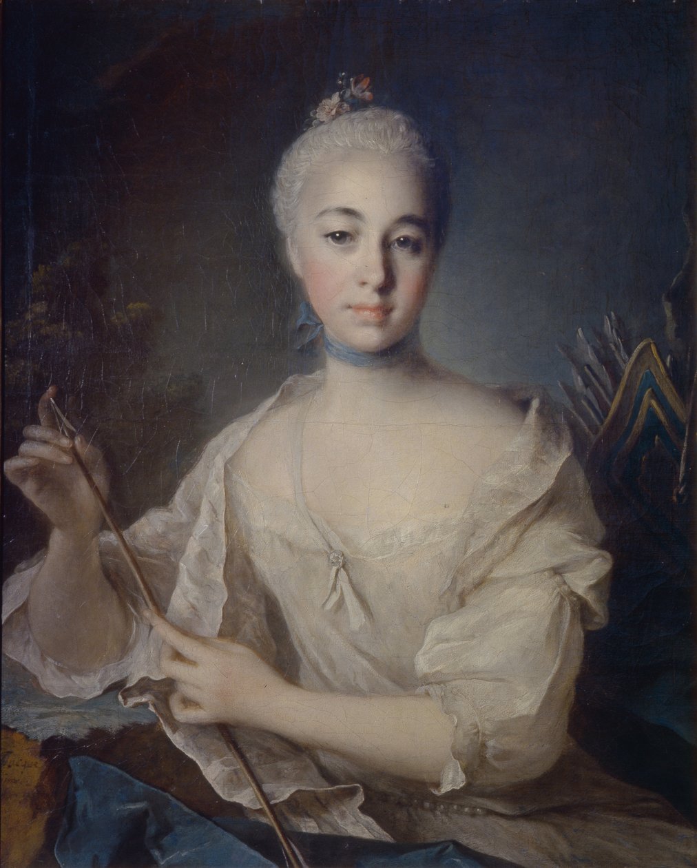 Portrait de la Comtesse Anna Vorontsova 1743-1769, vers 1758 - Louis Tocqué