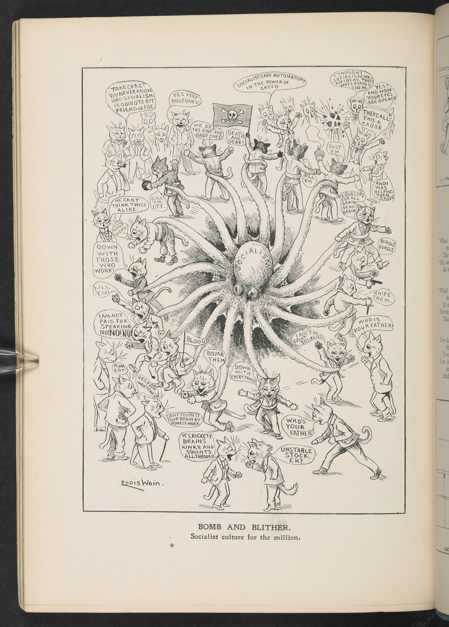 Socialisme, de p.46, Louis Wain Annual - Louis Wain