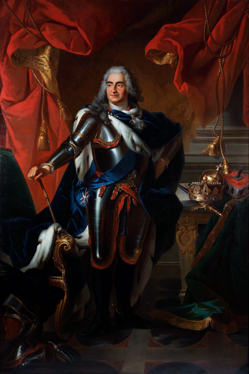 Portrait de Frédéric-Auguste de Saxe, dit le Fort - Louis de (after) Silvestre