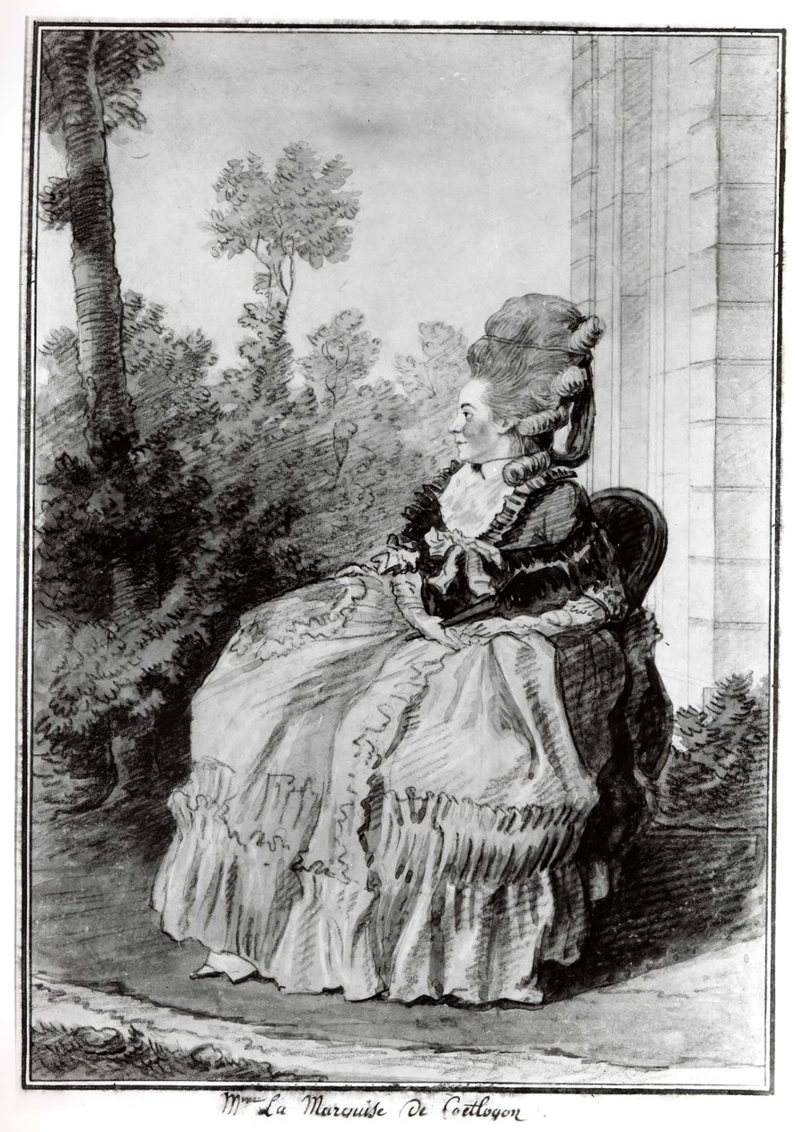 Madame la Marquise de Coëtlogon, ca. 1777 - Louis de Carmontelle