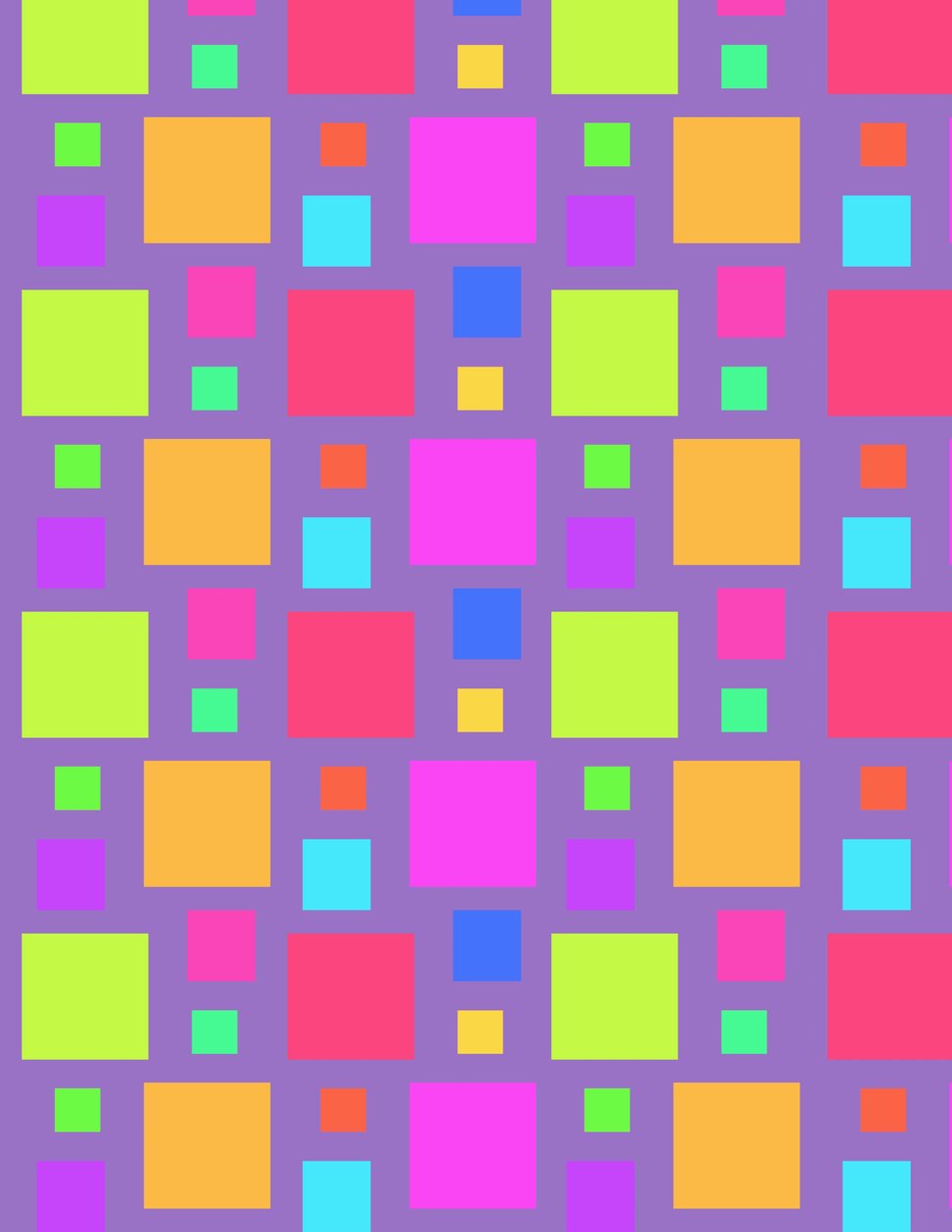 Carrés multicolores, 2011 - Louisa Hereford