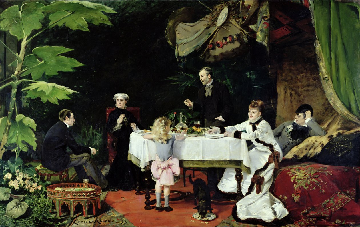 Le déjeuner dans la serre, 1877 - Louise Abbéma