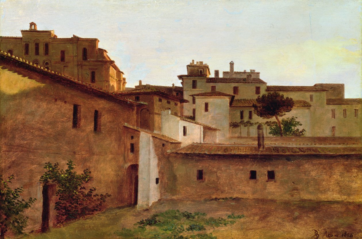 Toits de Rome, 1824 - Louise Josephine Sarazin de Belmont