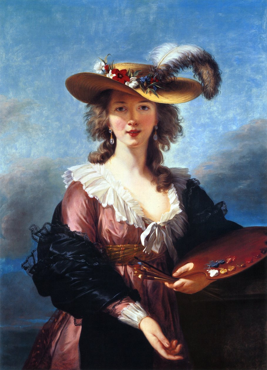 Autoportrait au chapeau de paille - Elisabeth Louise Vigee Lebrun