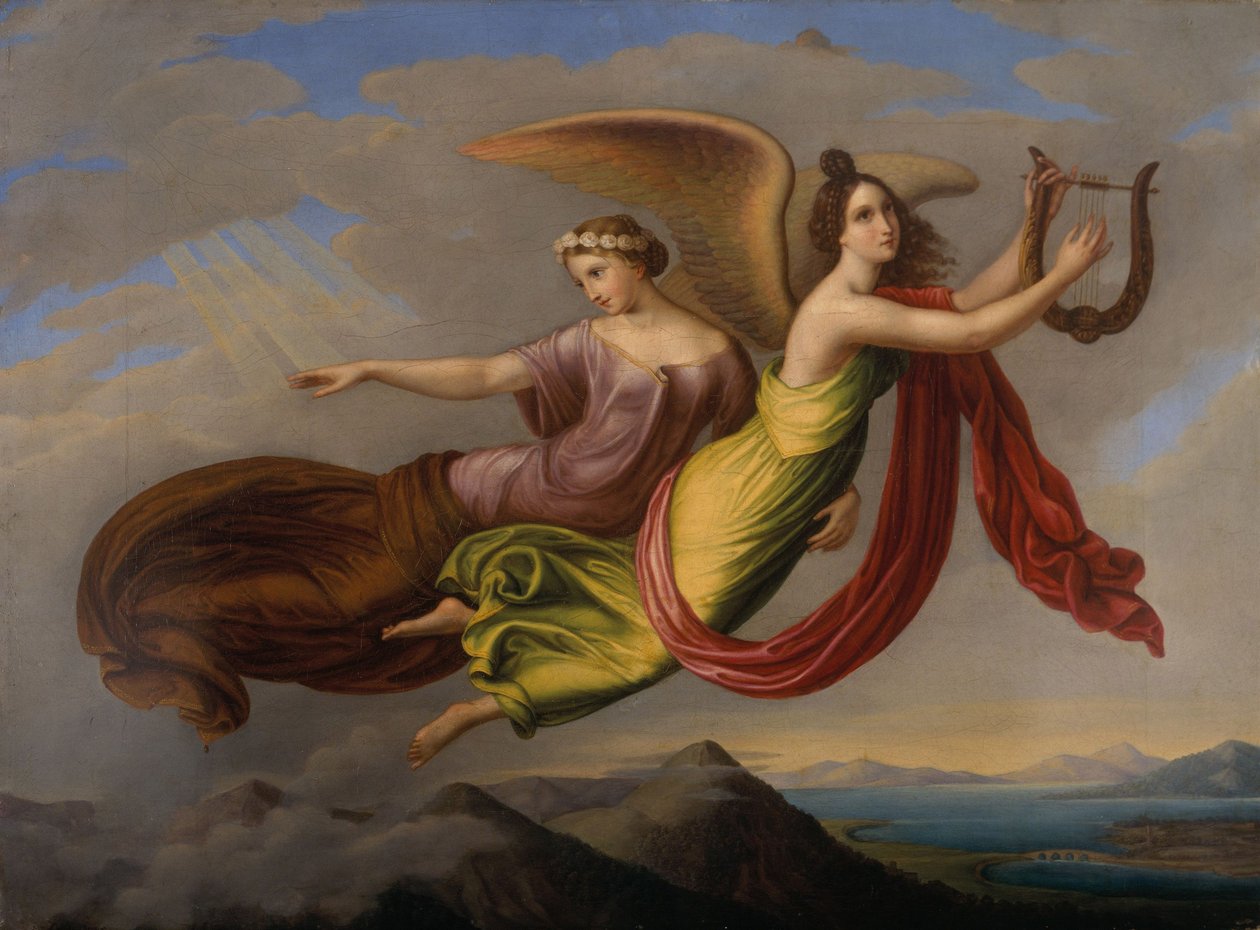 Mémoire et imagination, vers 1830 (huile sur toile) - Louise Seidler