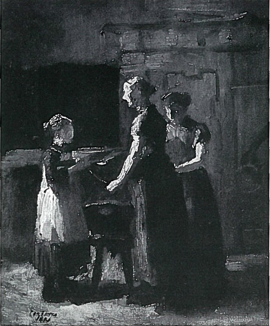 Dans la maison de pêcheur - Lovis Corinth
