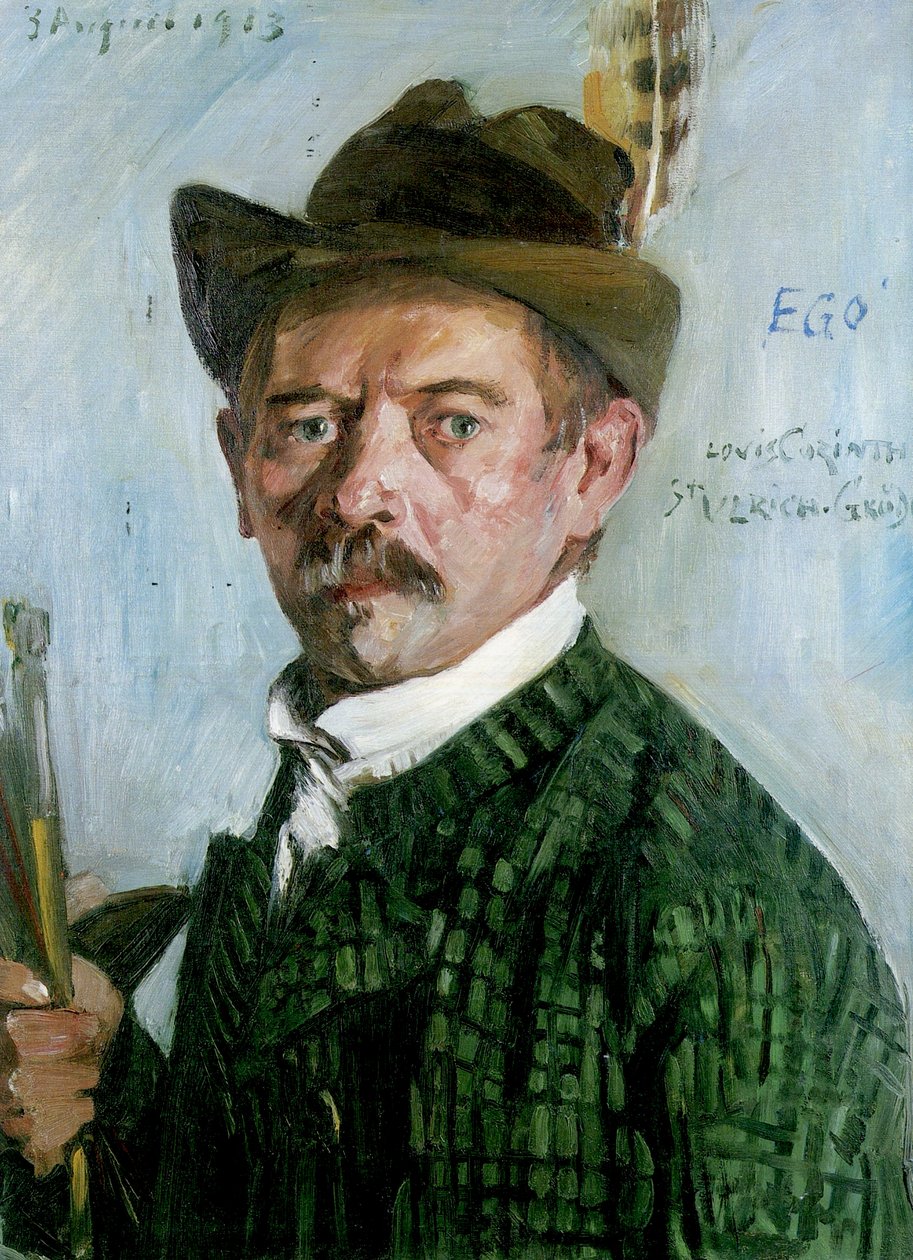 Autoportrait avec chapeau tyrolien - Lovis Corinth