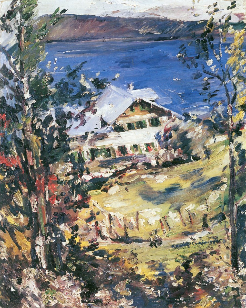 Walchensee, maison de campagne avec lavoir - Lovis Corinth