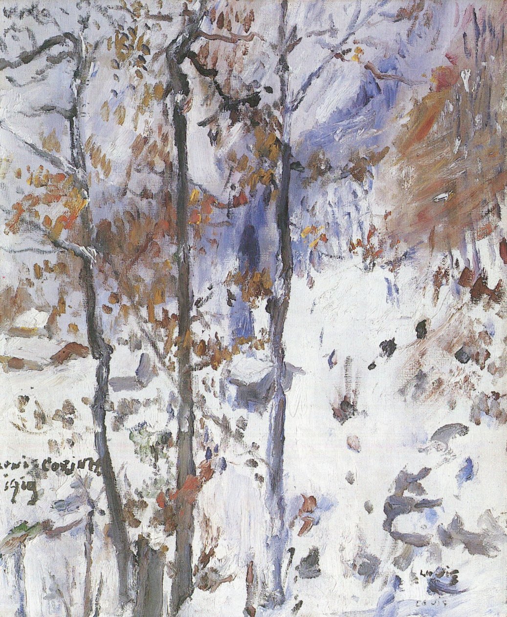 Walchensee, paysage enneigé - Lovis Corinth