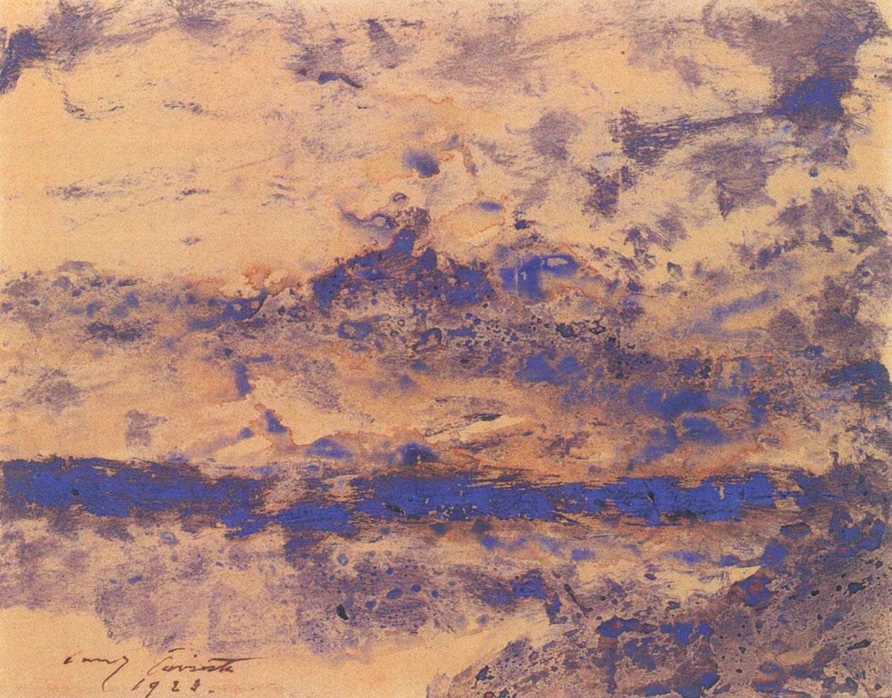 Nuages sur la mer - Lovis Corinth