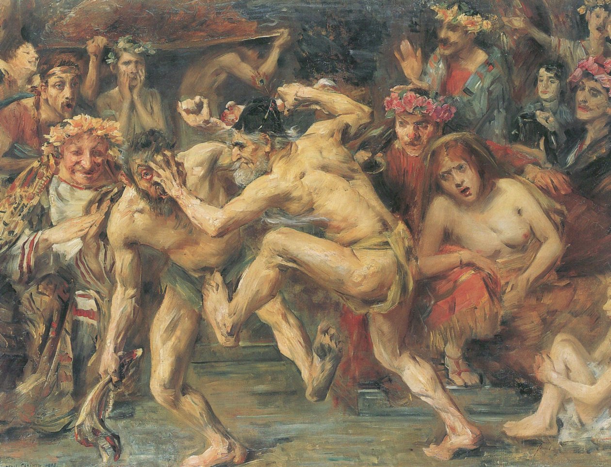 Ulysse combattant le mendiant - Lovis Corinth