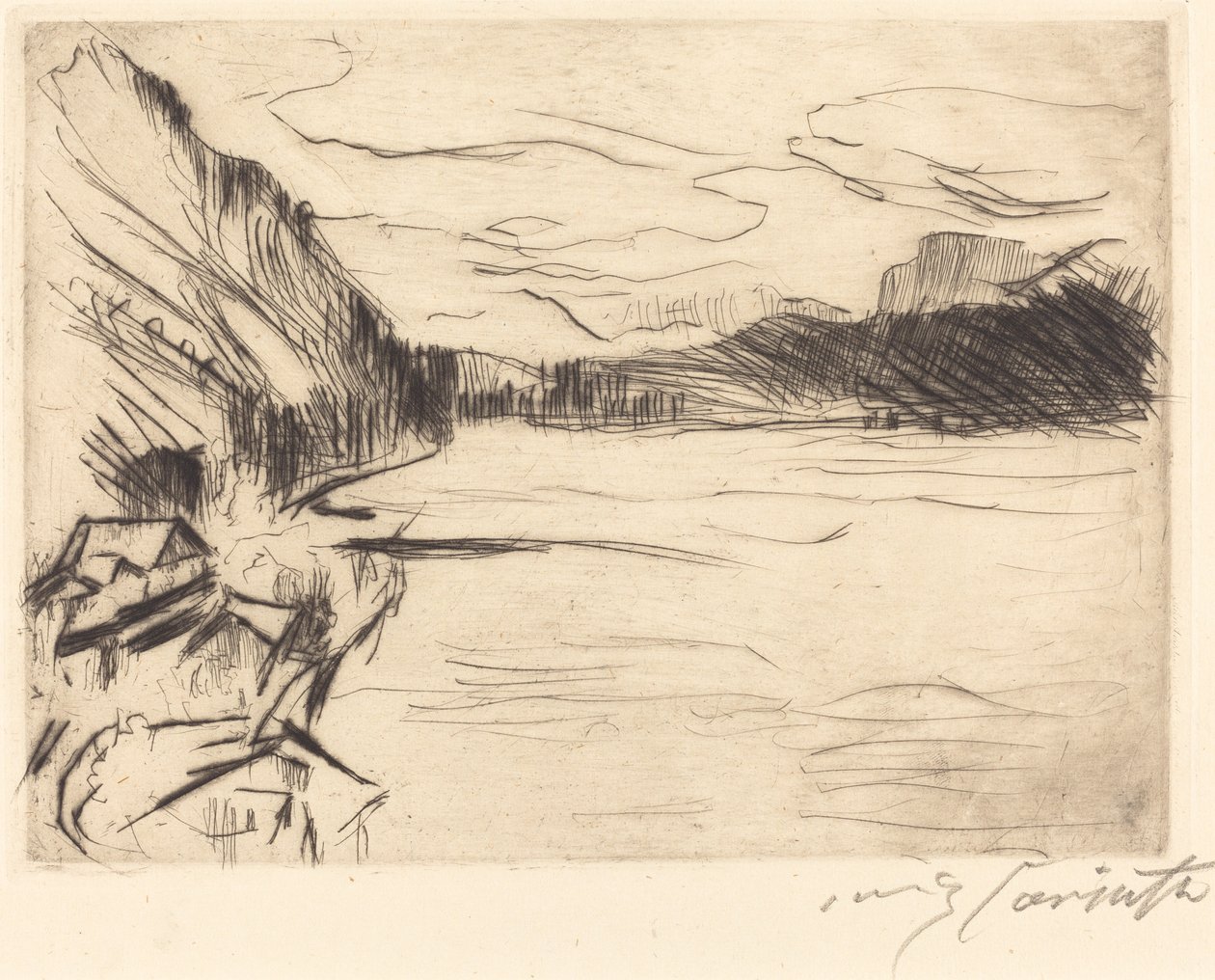 Au lac Walchen - Lovis Corinth