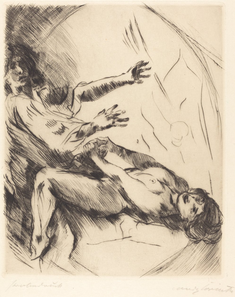 Joseph et la femme de Potiphar I - Lovis Corinth
