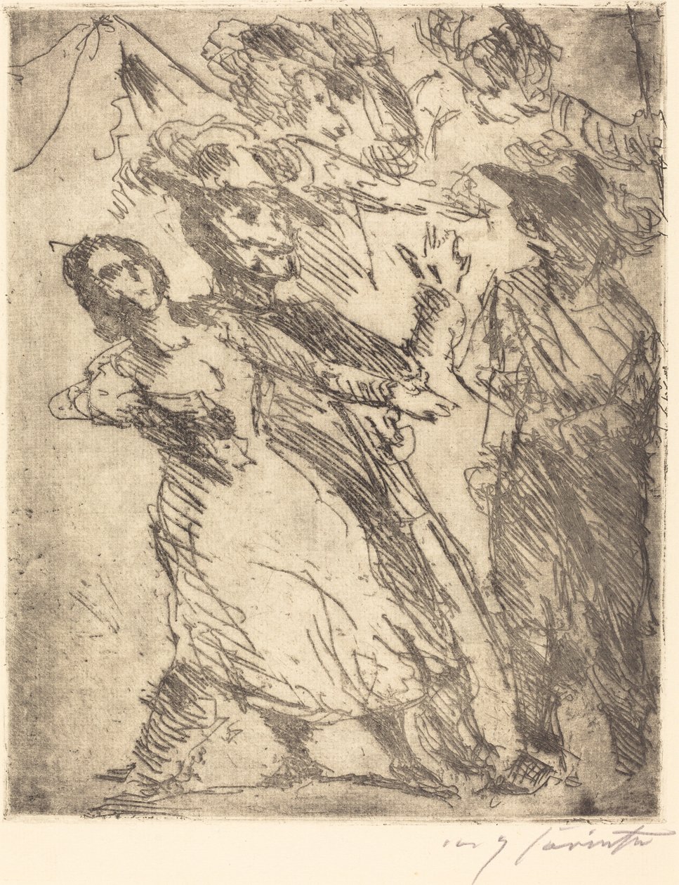 Cavaliers avec une femme - Lovis Corinth