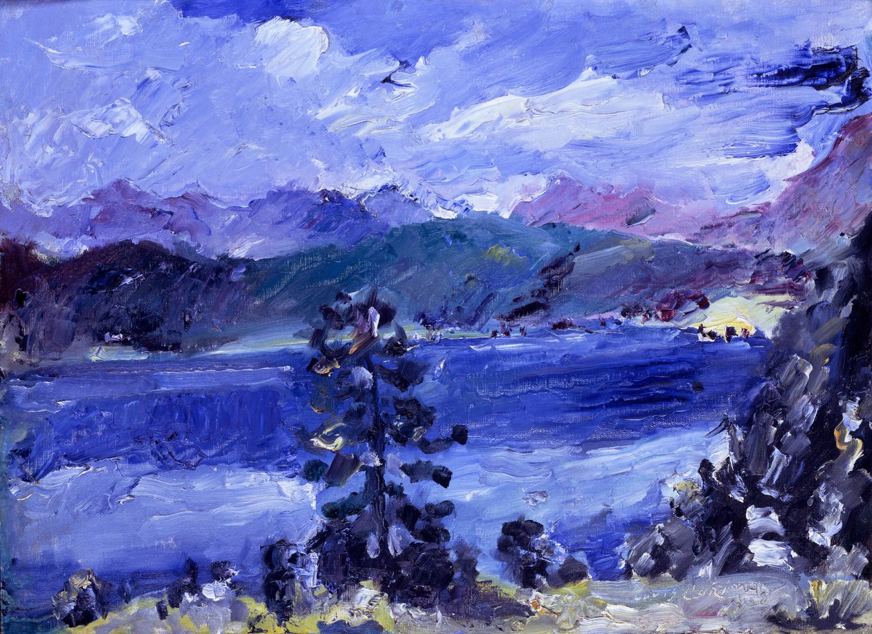 Le lac de Walchen et ses mélèzes - Lovis Corinth
