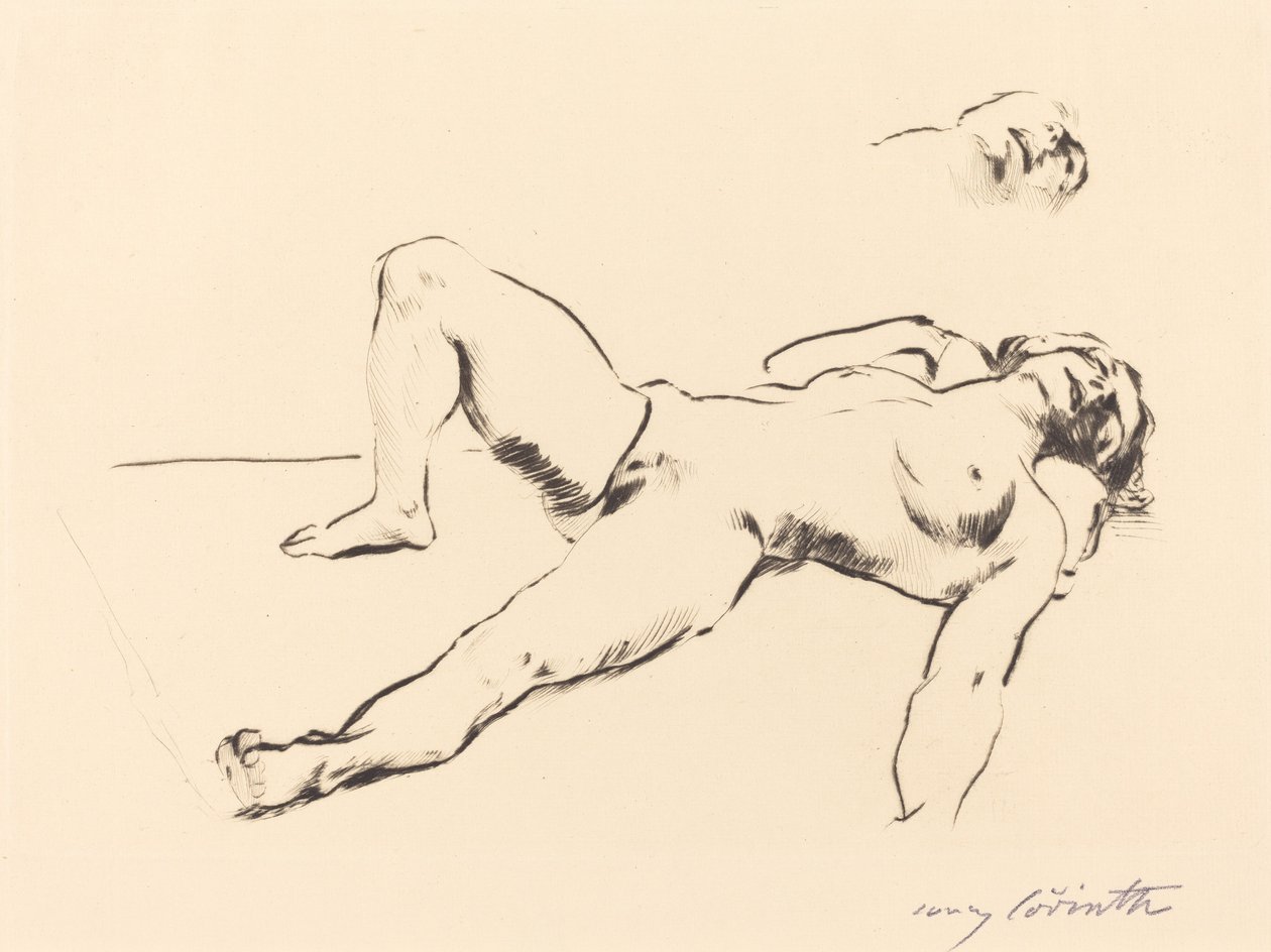 Nu féminin allongé II - Lovis Corinth