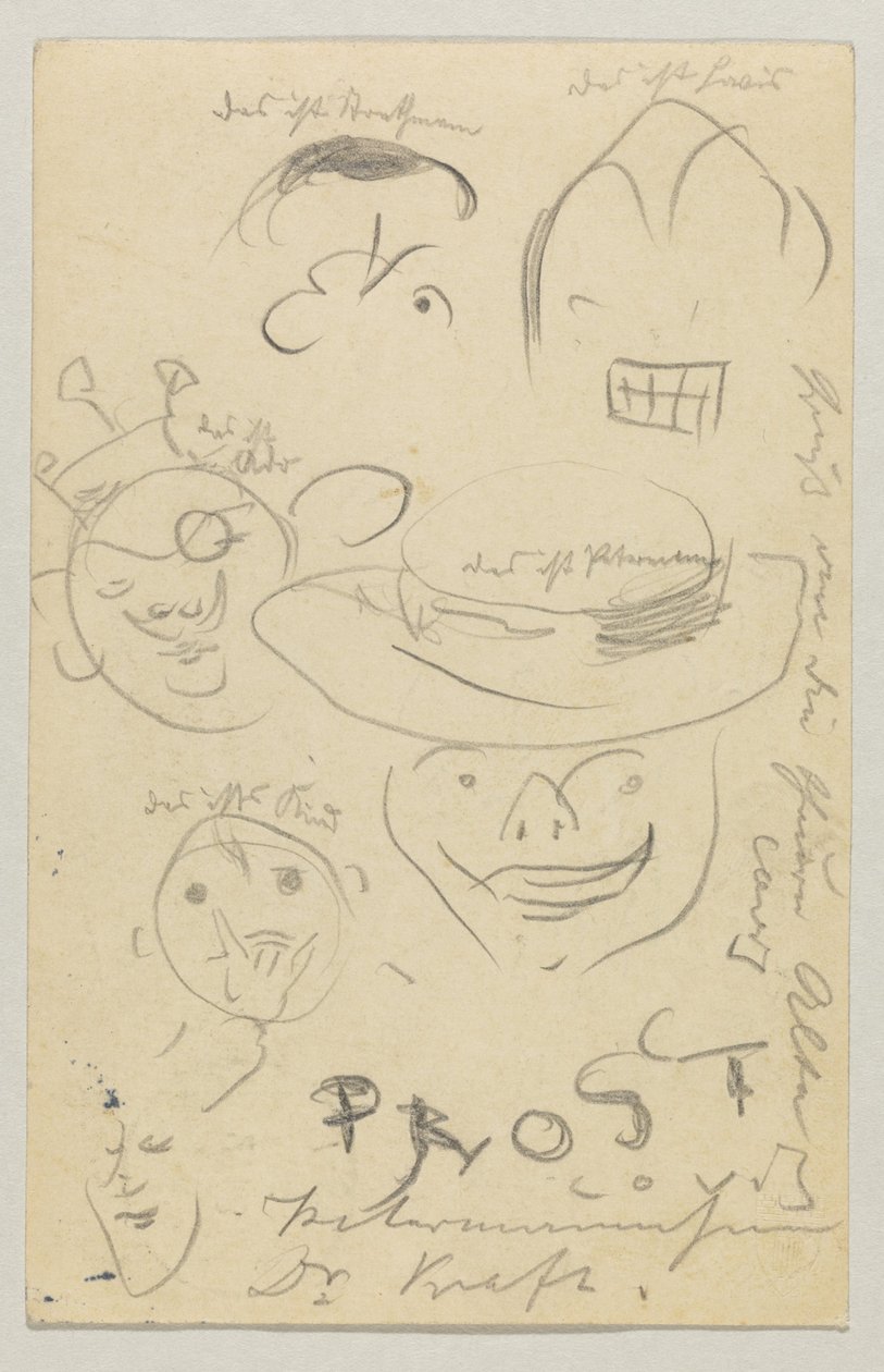 Lovis Corinth à Carl Strathmann: Carte postale, cachet postal du 27 mars 1905 - Lovis Corinth