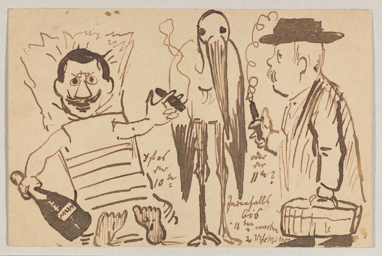 Lovis Corinth à Carl Strathmann: Carte postale, cachet postal 3 septembre 1902 - Lovis Corinth
