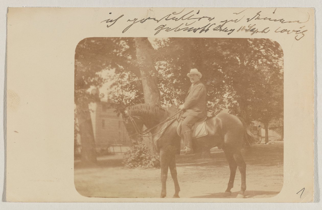 Lovis Corinth à Carl Strathmann: Carte postale, cachet postal 5 septembre 1910 - Lovis Corinth