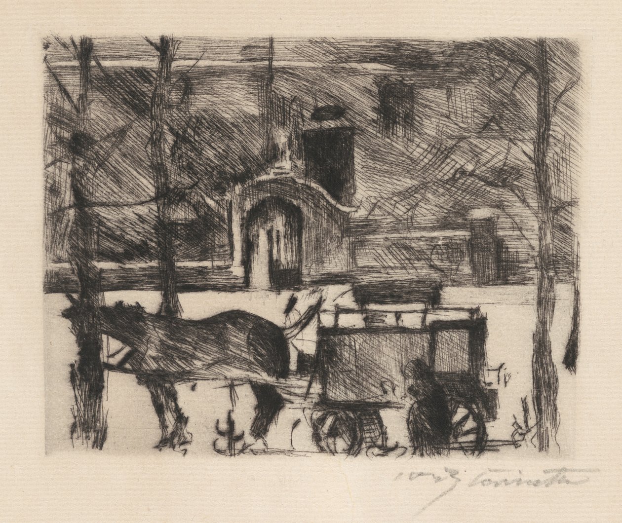 Chariot de lait - Lovis Corinth