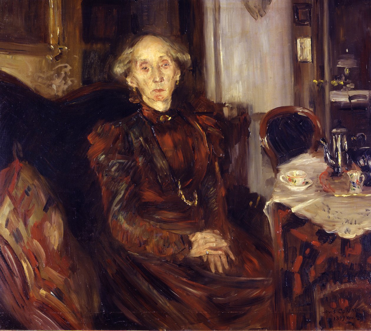 Portrait de mère Rosenhagen - Lovis Corinth