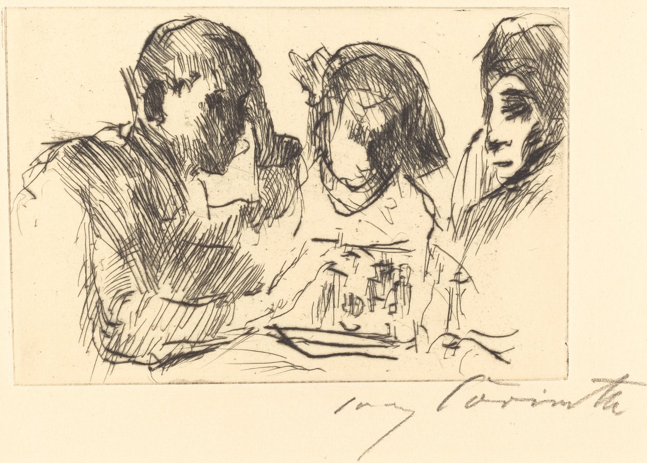 Schachspiel, 1918 - Lovis Corinth