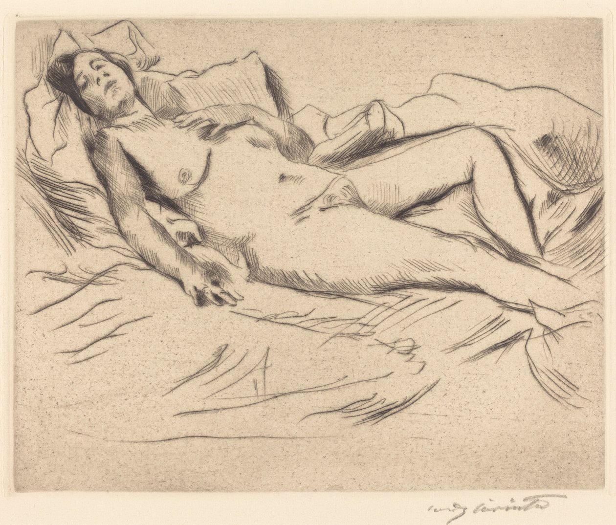 Femme endormie - Lovis Corinth