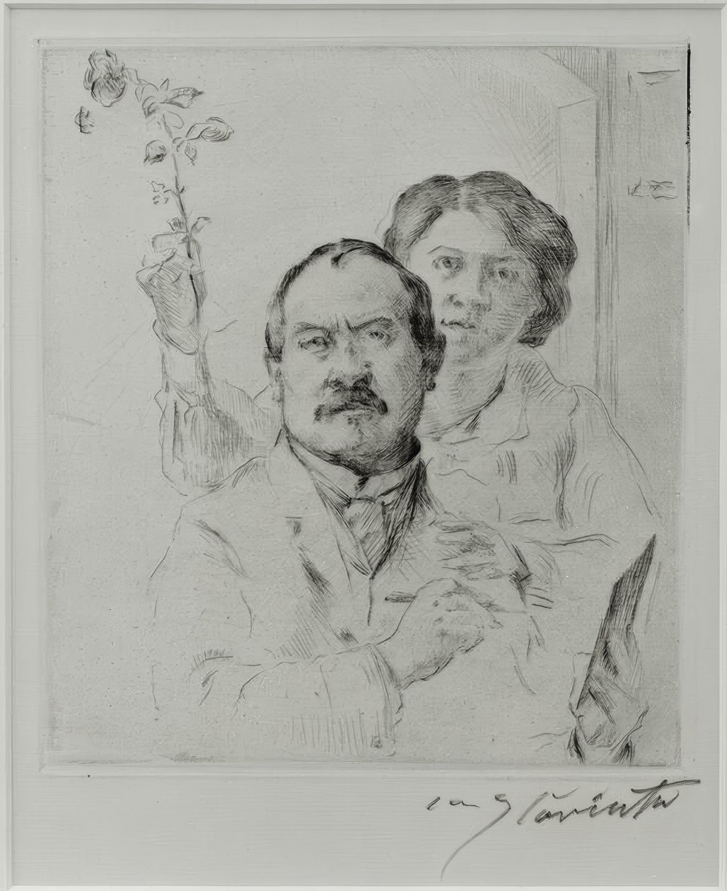 Autoportrait avec sa femme Charlotte Berend-Corinth - Lovis Corinth