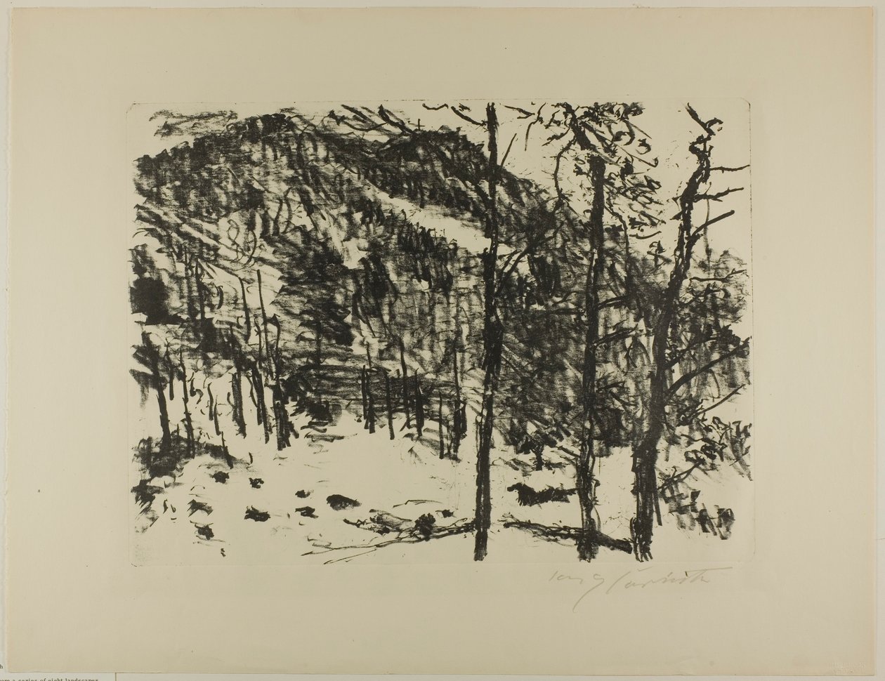 La vallée, du Printemps précoce dans les montagnes - Lovis Corinth