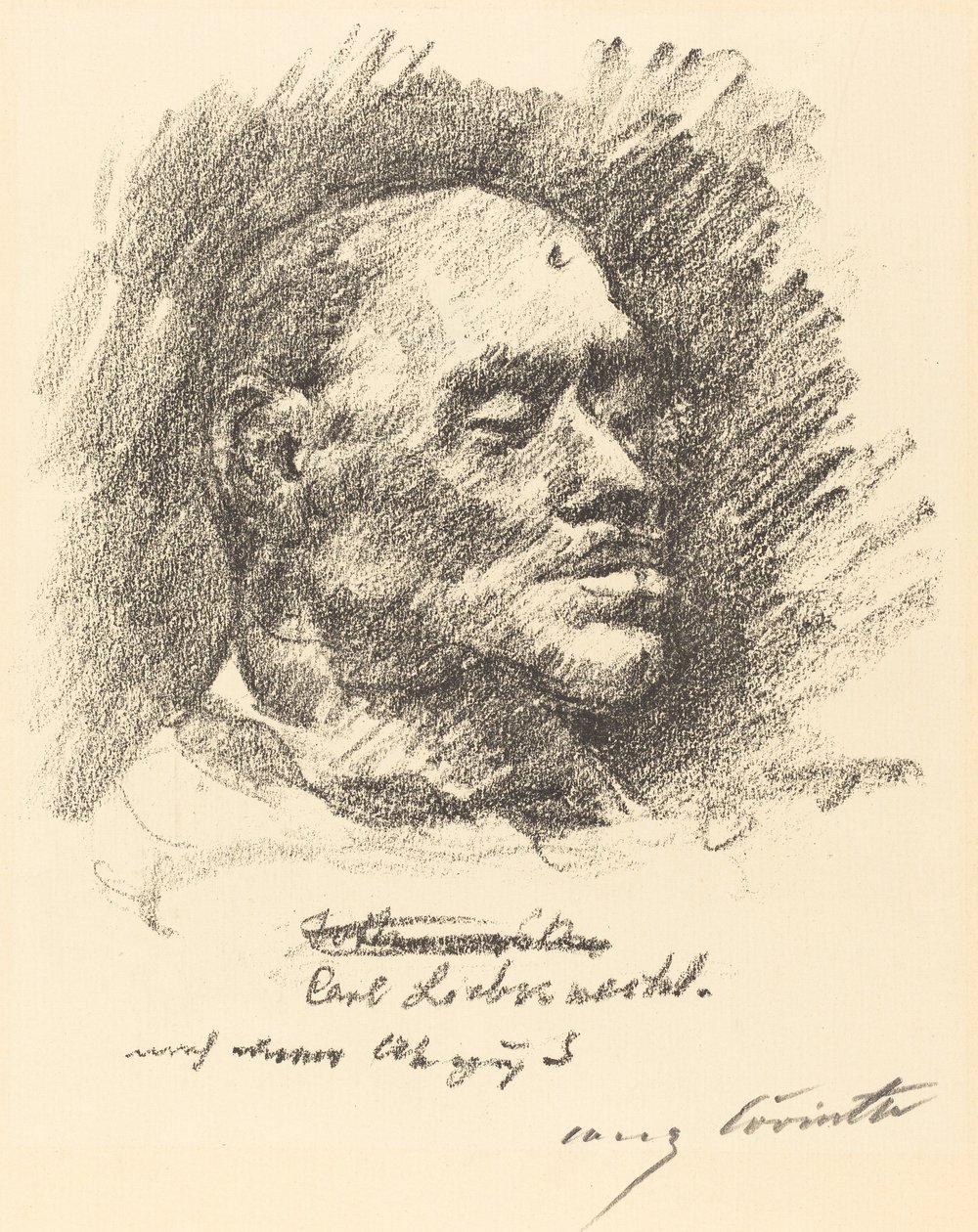Masque mortuaire de Liebknecht, 1920 - Lovis Corinth