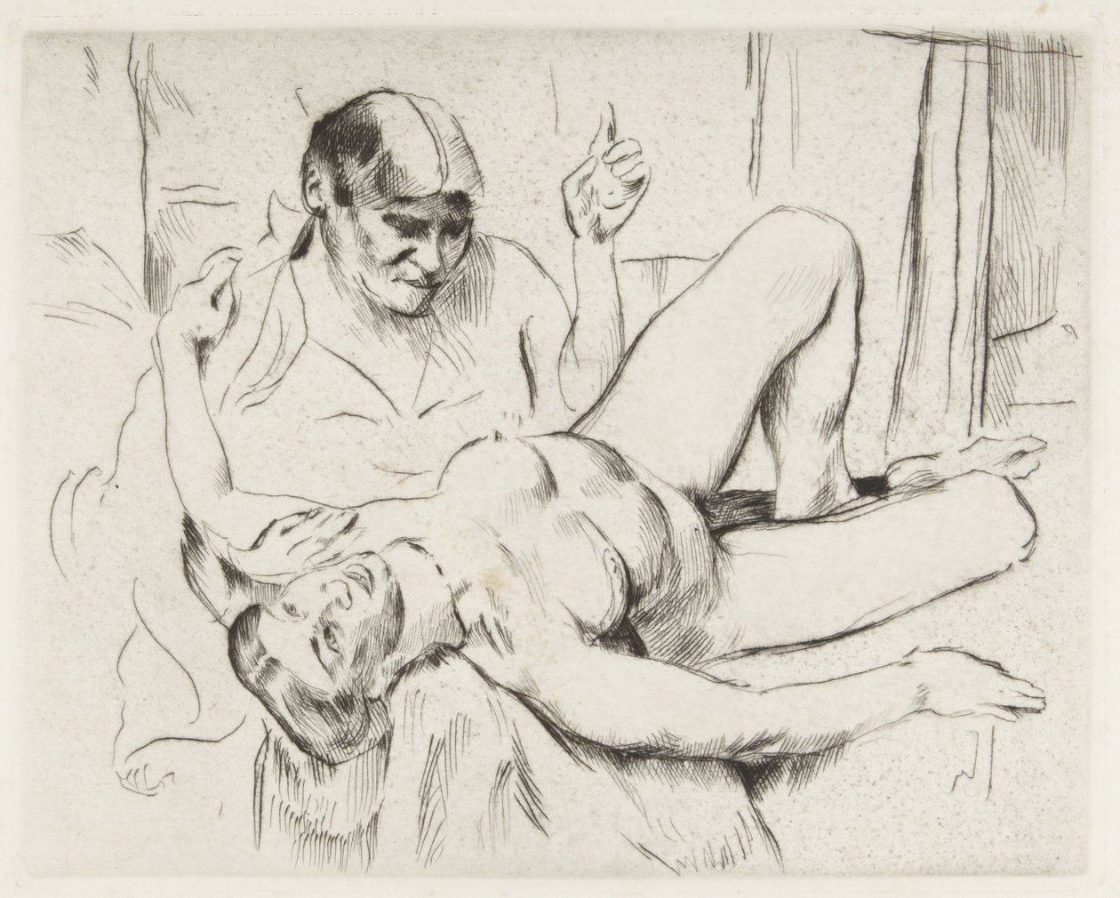 Nu blanc (Prophétie) - Lovis Corinth