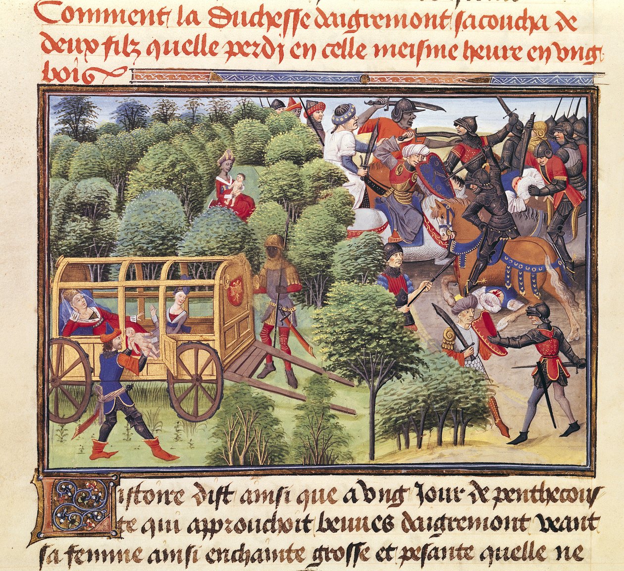 Ms 5072 f.6v Comment la Duchesse d