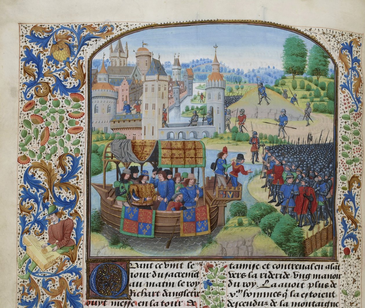 Richard II rencontre les rebelles le 14 juin 1381 - Loyset Liedet