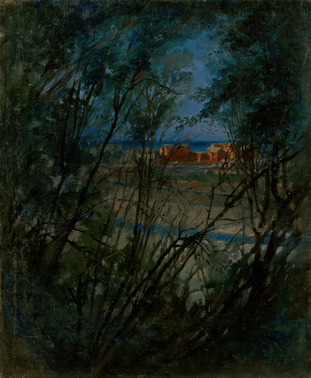 Paysage bleu - Laszlo Mednyanszky