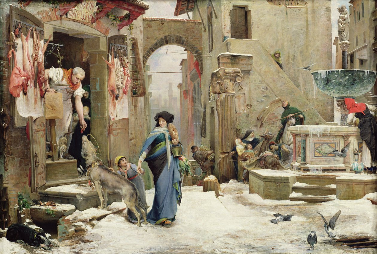 Le Loup de Gubbio, 1877 - Luc Oliver Merson