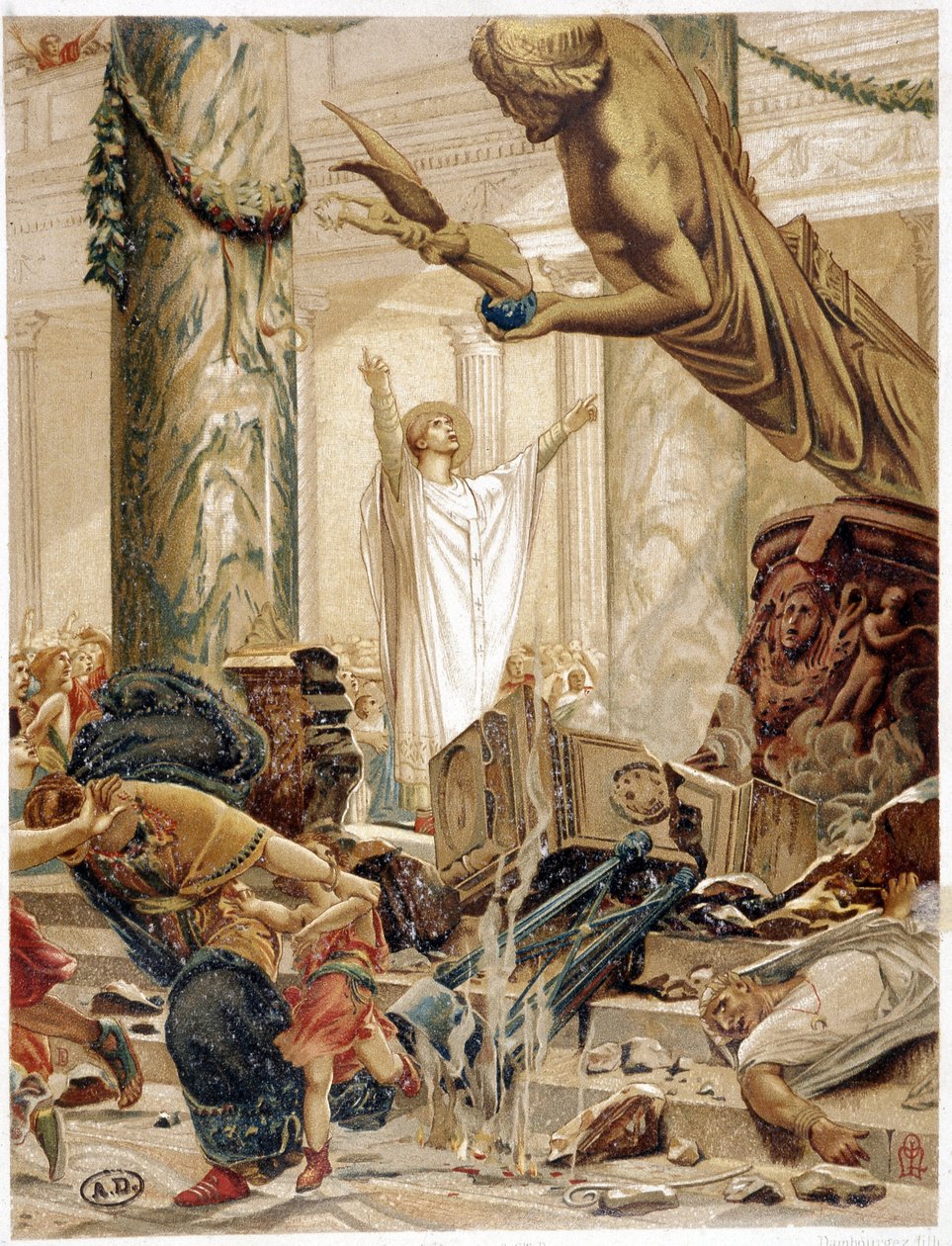 Saint Martin détruisant les idoles du paganisme, d