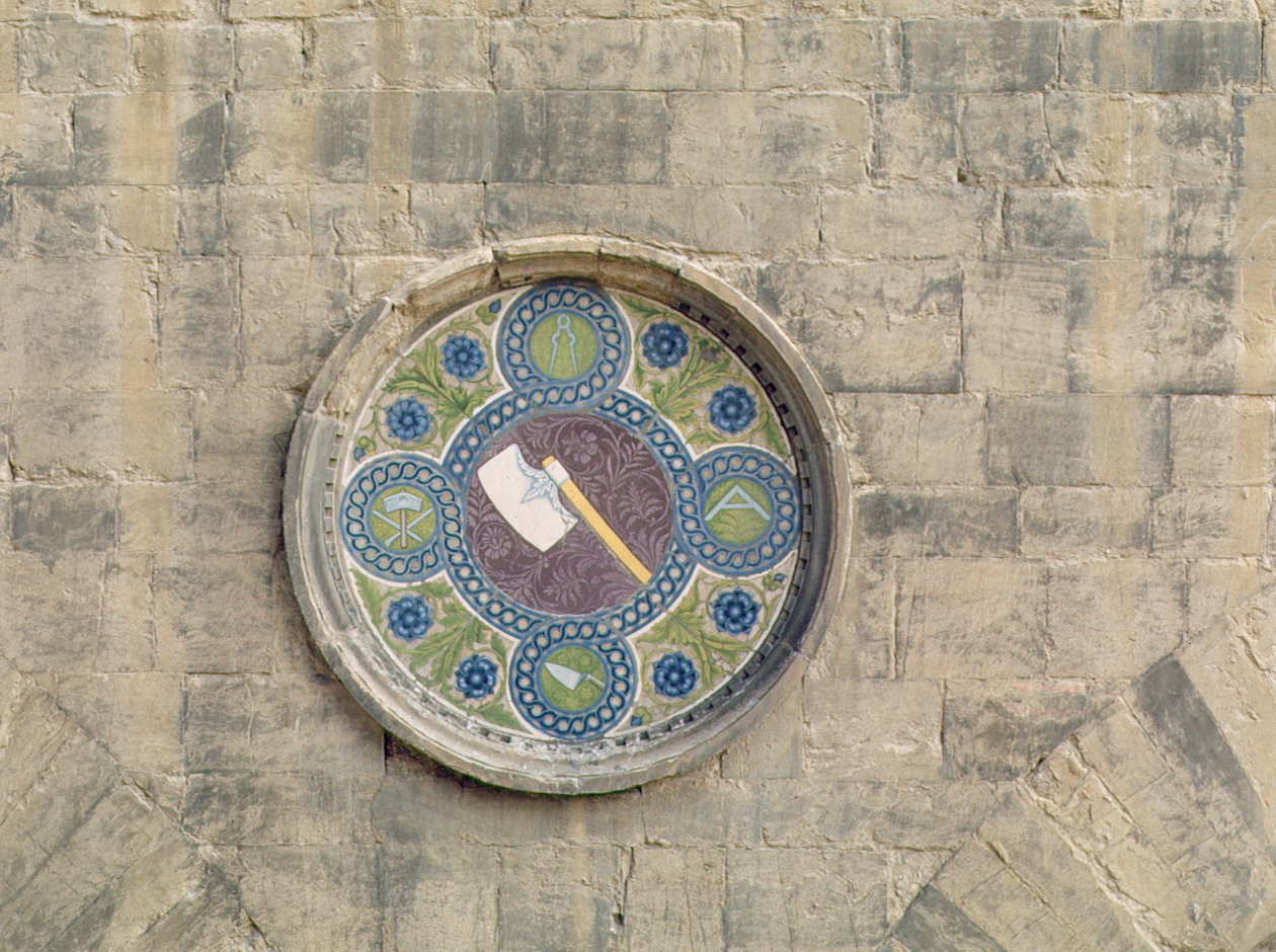 Stemma de la guilde des tailleurs de pierre et des charpentiers, 1440-45 - Luca Della Robbia