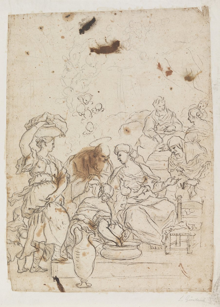 La naissance de la Vierge - Luca Giordano