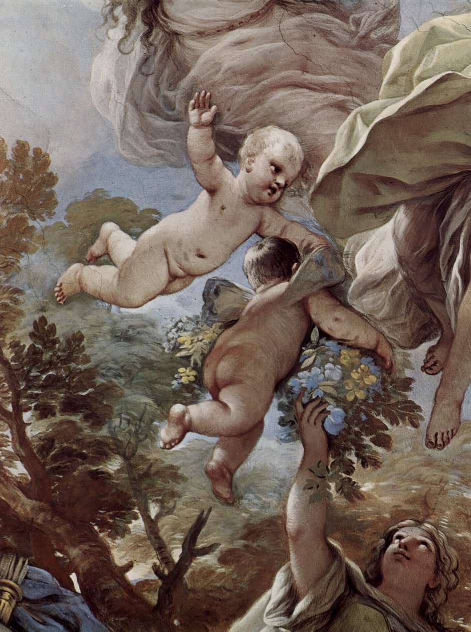 Fresques dans la galerie du Palazzo Medici-Riccardi à Florence, scène - Luca Giordano