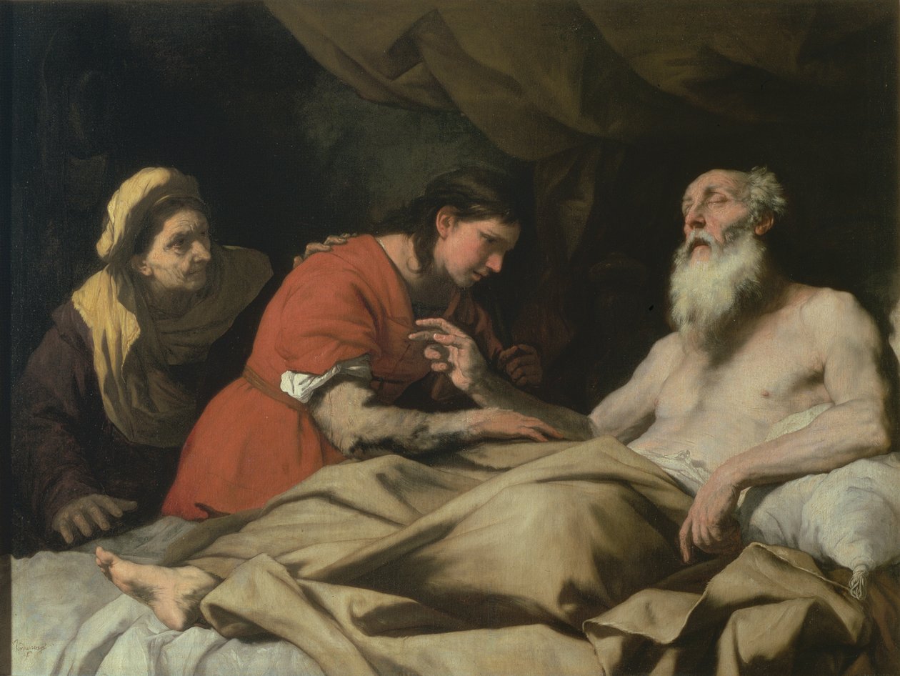 Isaac bénissant Jacob - Luca Giordano