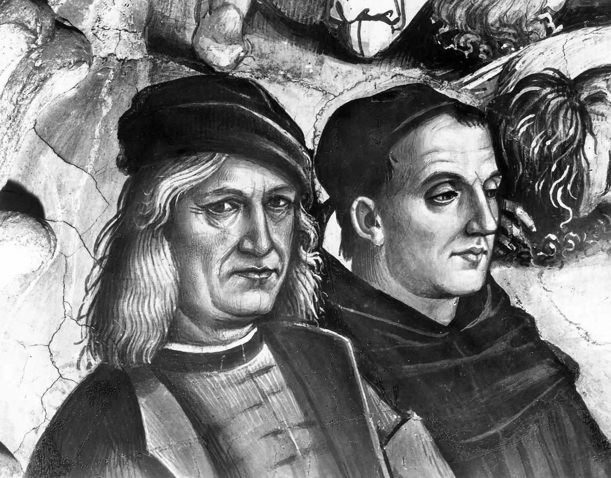 Portrait de Luca Signorelli et Fra Angelico, (détail) - Luca Signorelli