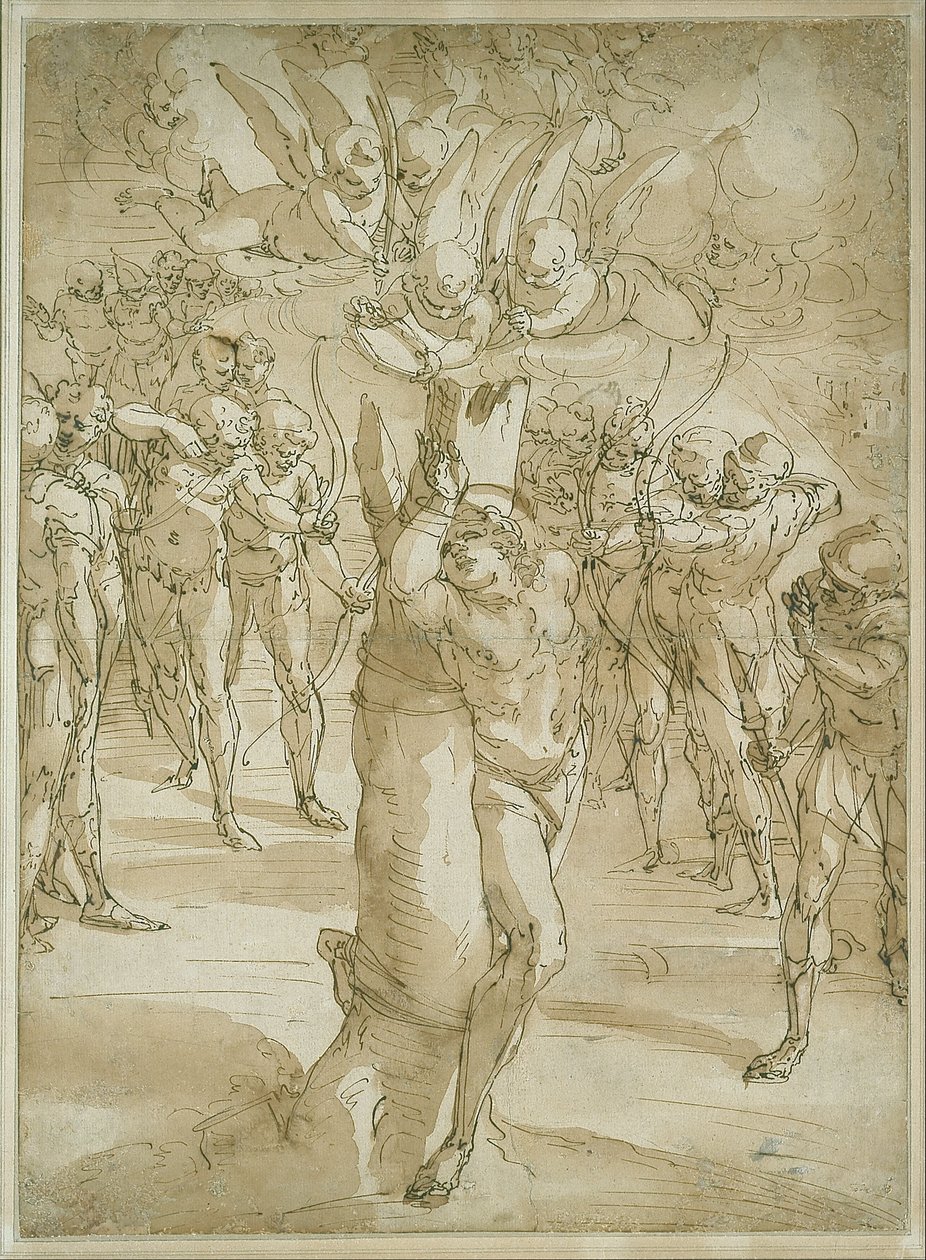 Le martyre de saint Sébastien - Luca Cambiaso