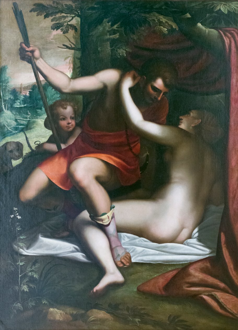 Vénus et Adonis, avant 1585, Luca Cambiaso - Luca Cambiaso