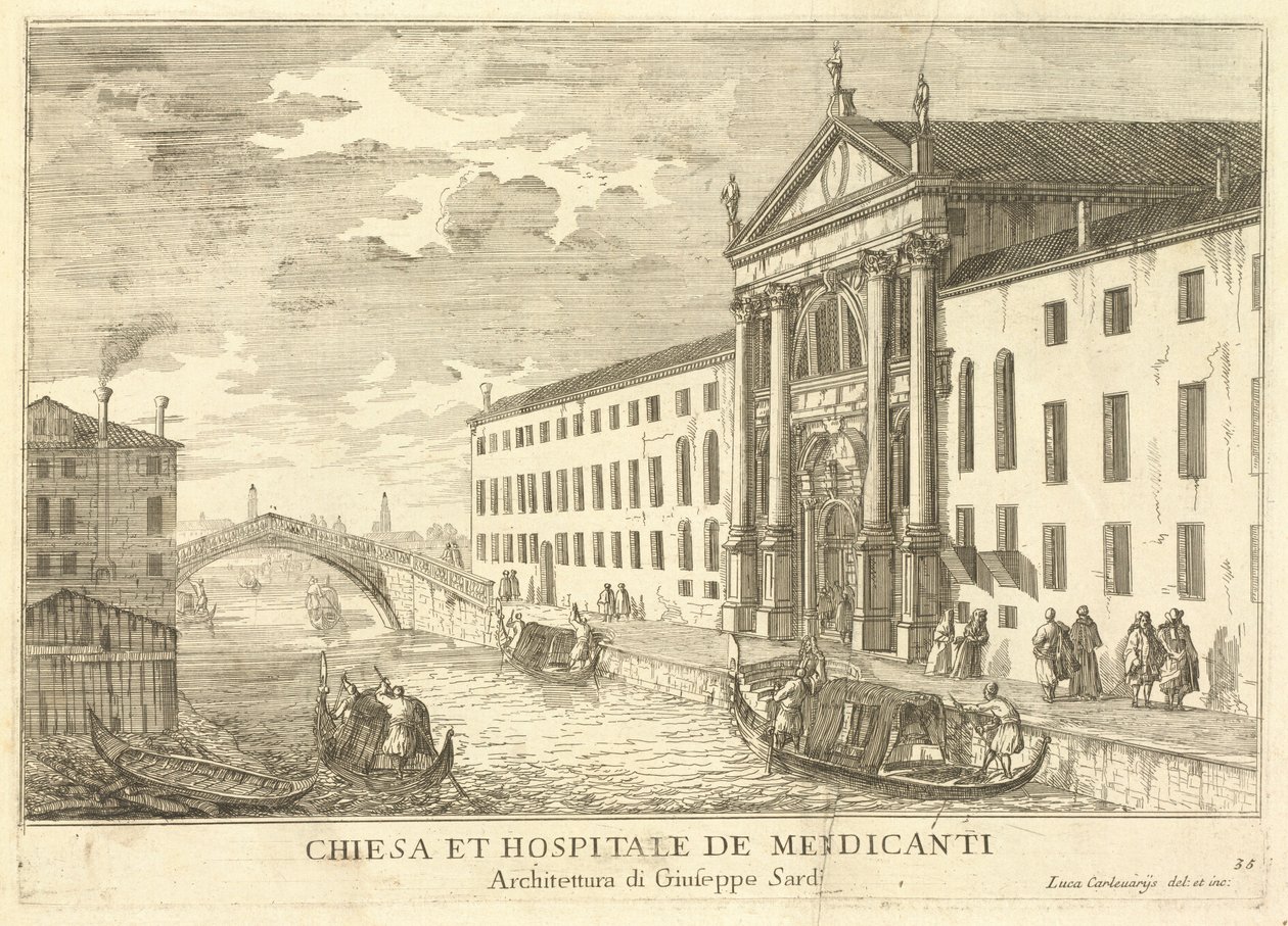 Chiesa et Hospitale de Mendicanti (planche 35) - Luca Carlevariis