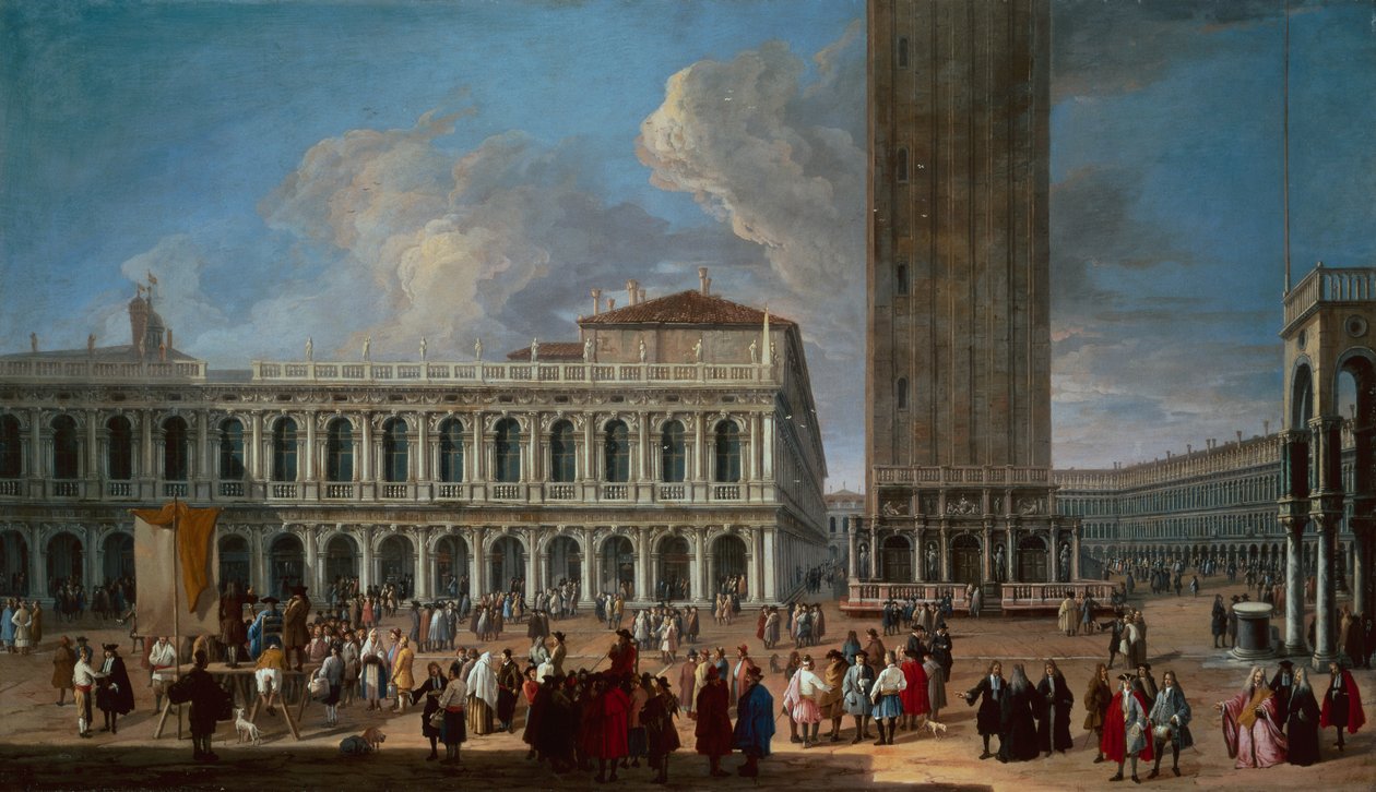 La Piazzetta et la Piazza San Marco, Venise - Luca Carlevaris