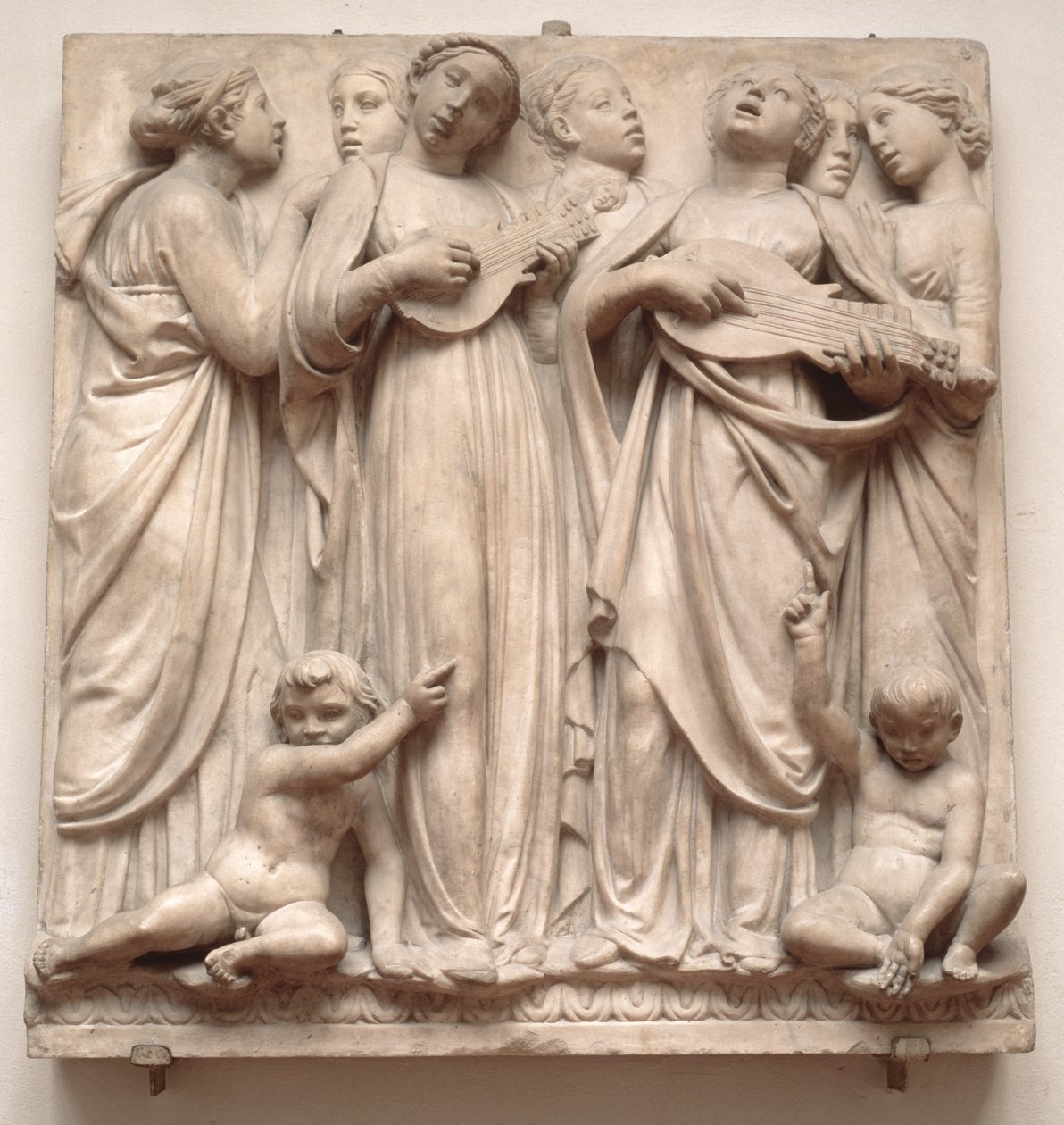 Anges chantants, relief de la Cantoria, c.1432-38 - Luca Della Robbia